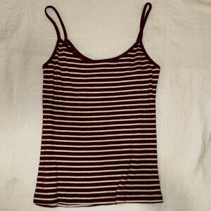 Brandy Melville Red and White Striped Tank Top Sklyar Top